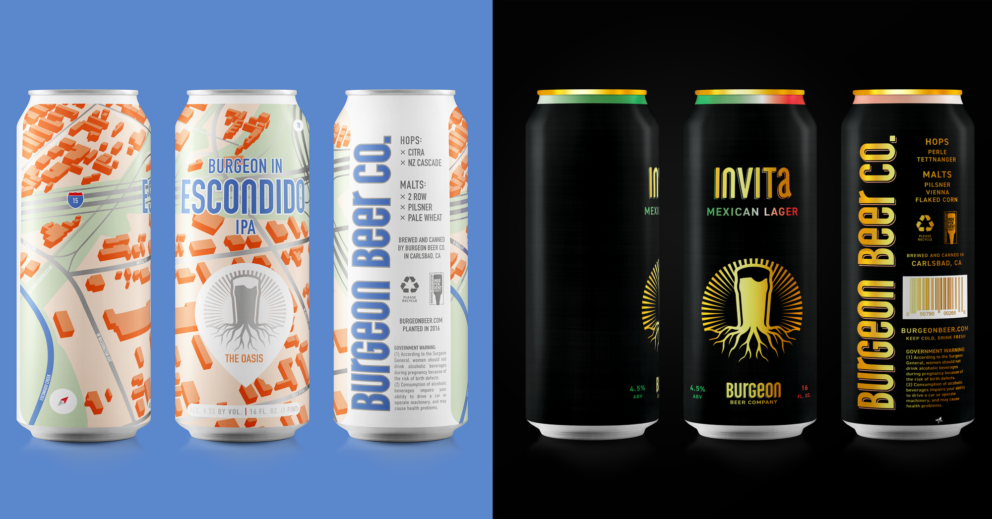 Double Can Release Burgeon in Escondido IPA & Invita Mexican Lager