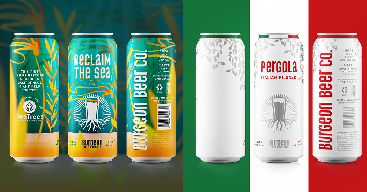 Double Can Release: Pergola Italian Pilsner & Reclaim The Sea IPA!