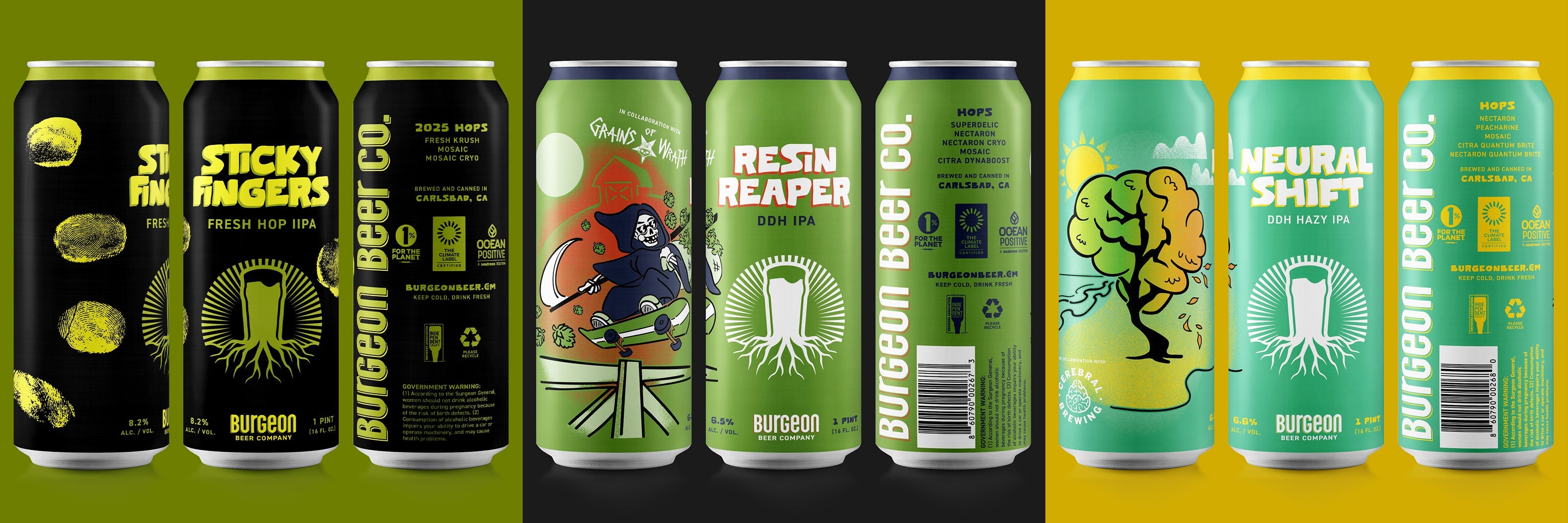 BeeR レブリミッター Triple Beer Release: Sticky Fingers, Resin Reaper, & Neural Shift