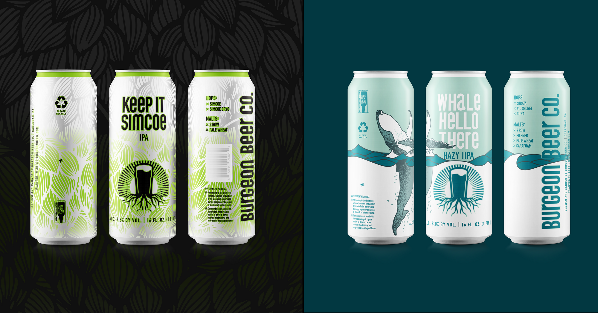 Double Can Release: Keep it Simcoe IPA & Whale Hello There Hazy Double IPA