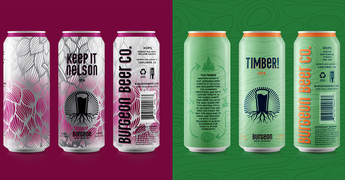 Double Can Release Keep It Nelson & Timber! Burgeon Beer Company