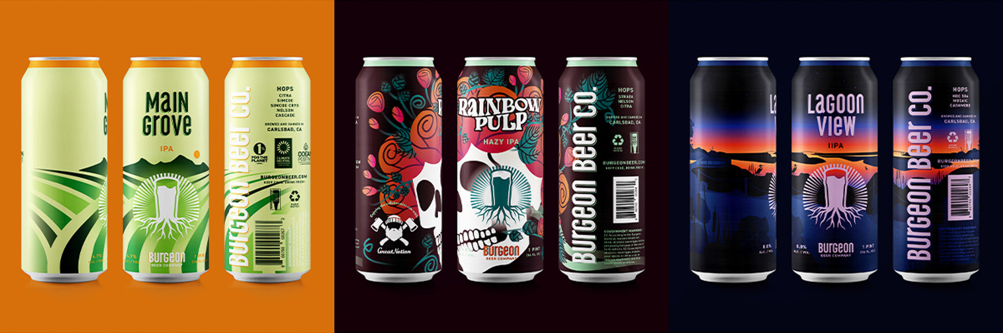 Triple Can Release: Main Grove, Rainbow Pulp, & Lagoon View