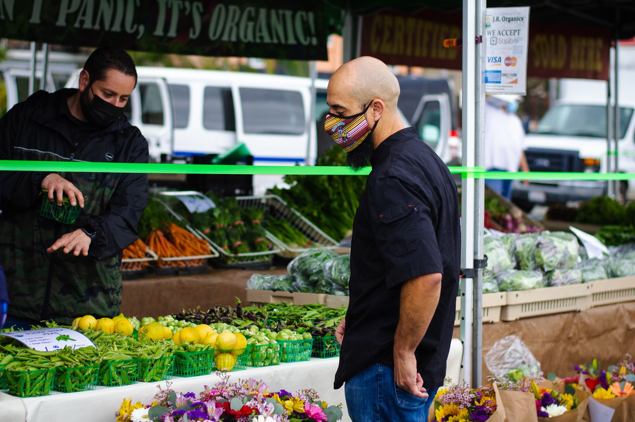 The Arbor's head chef at local farmers market