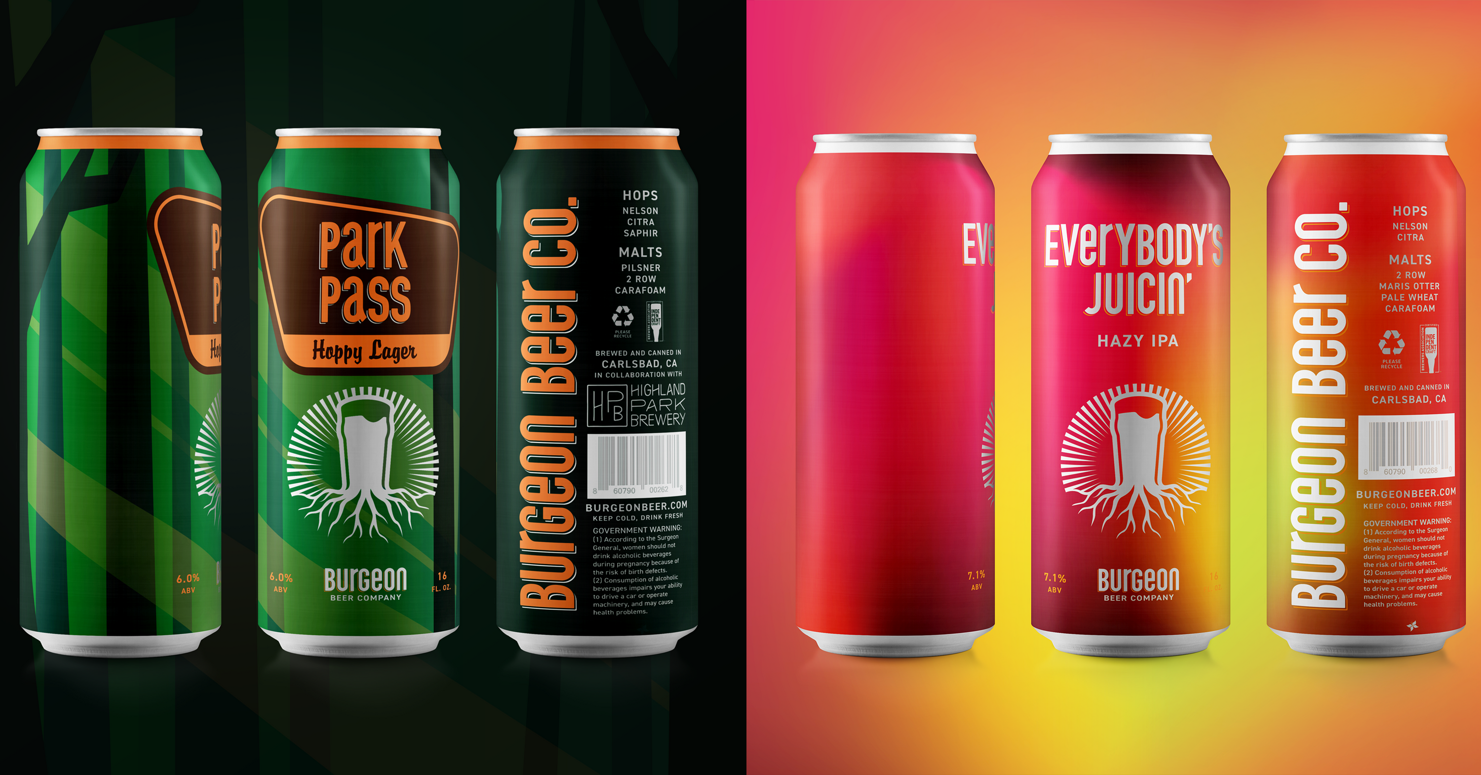 Double Can Release: Everybody's Juicin' Hazy IPA & Park Pass Hoppy Lager (Collaboration with Highland Park Breweery)