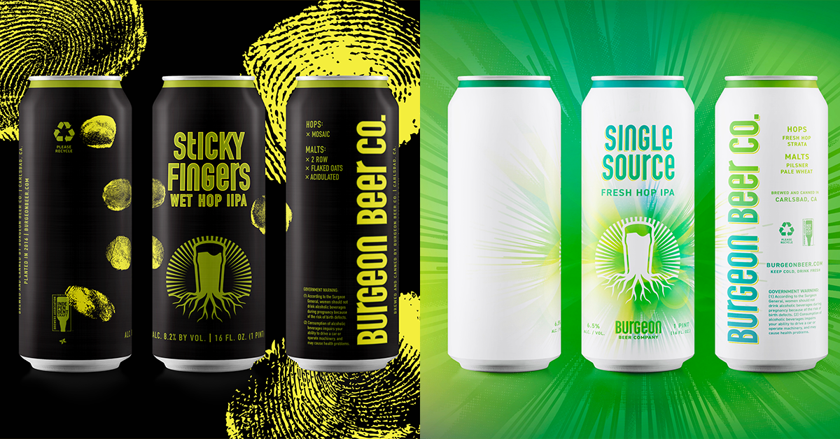 Double Fresh Hop Can Release! Sticky Fingers Wet Hop IIPA & Single Source Fresh Hop IPA