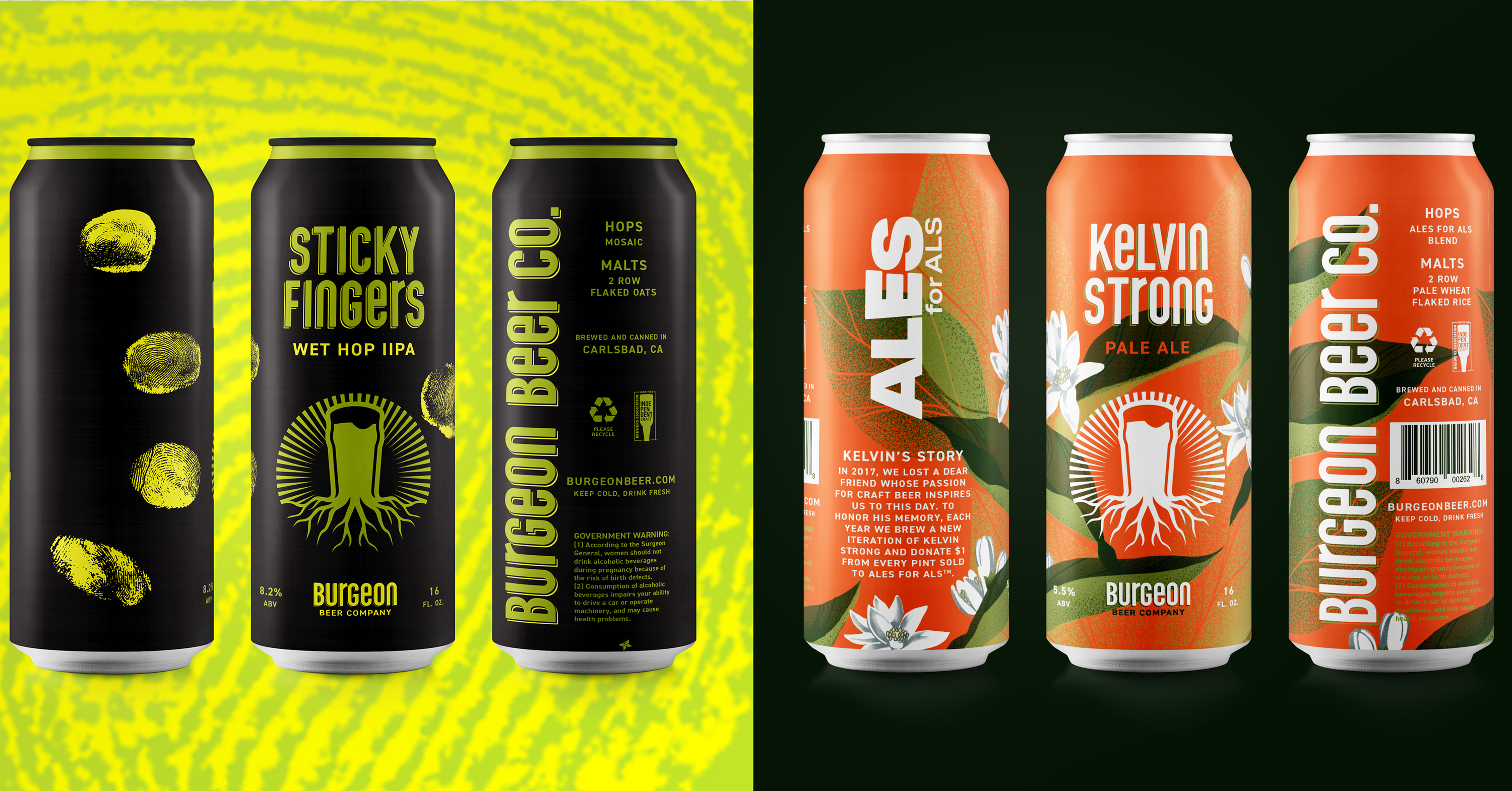 Double Can Release: Sticky Fingers Wet Hopped DIPA & Kelvin Strong Pale Ale