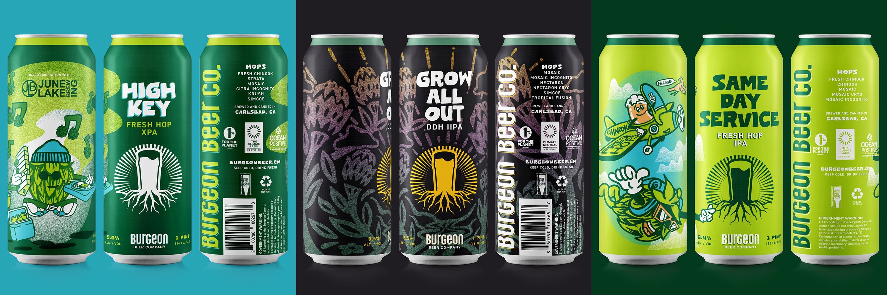 Triple Can Release: High Key, Same Day Service, & Grow All Out