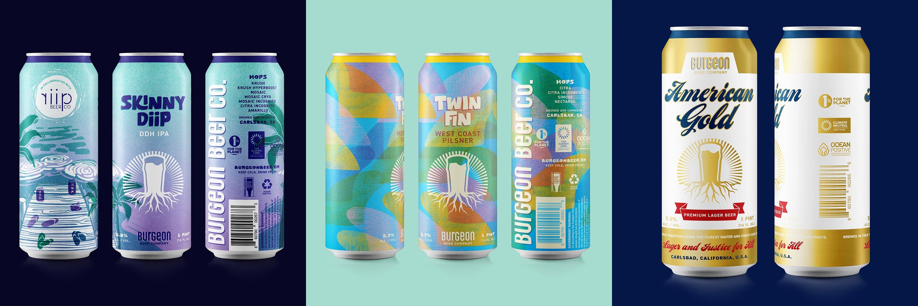 Triple Can Release: Skinny Diip, Twin Fin, & American Gold