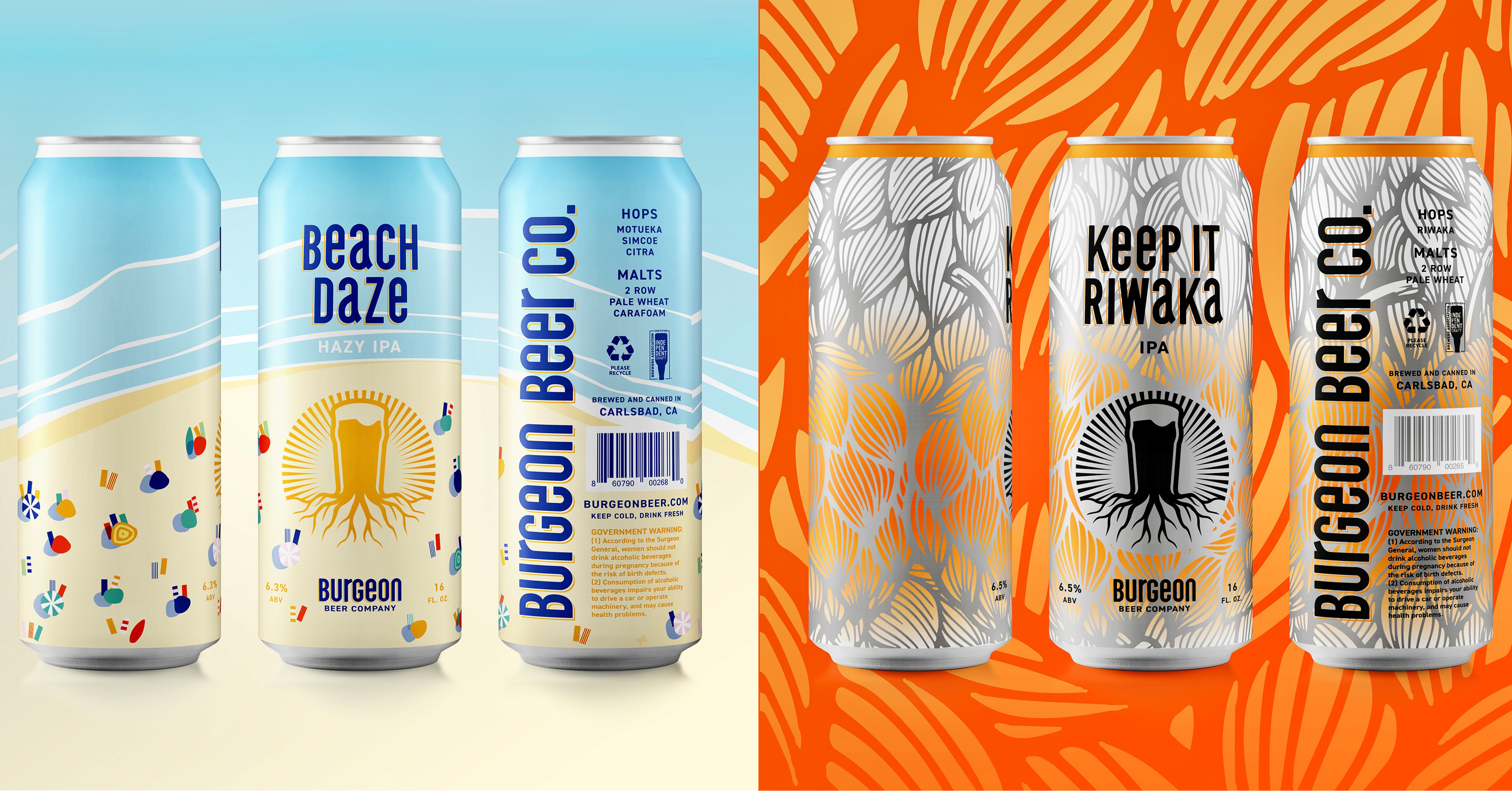 Double Can Release: Beach Daze Hazy IPA & Keep It Riwaka IPA