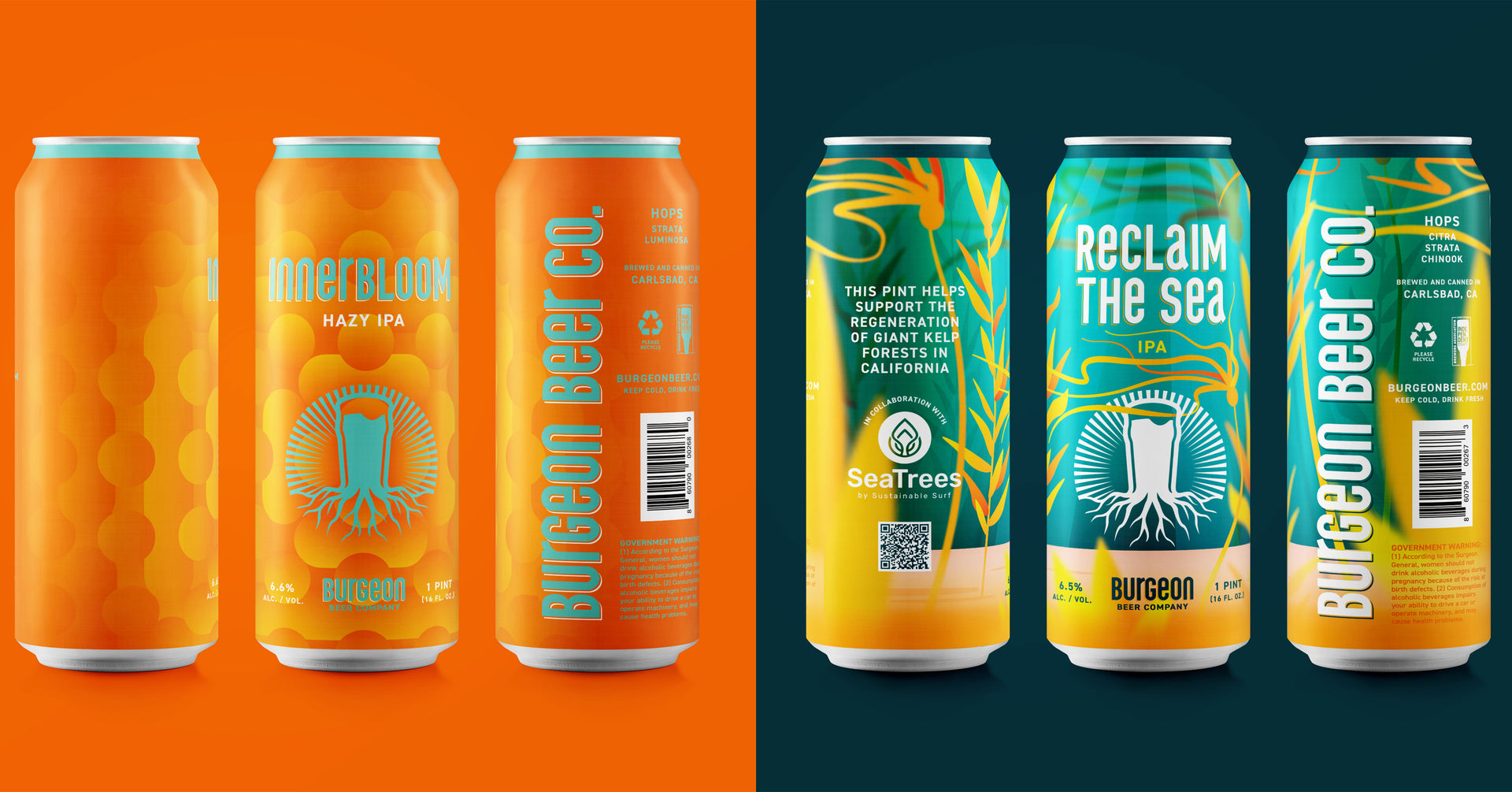 Double Can Release Innerbloom & Reclaim the Sea Burgeon Beer Company