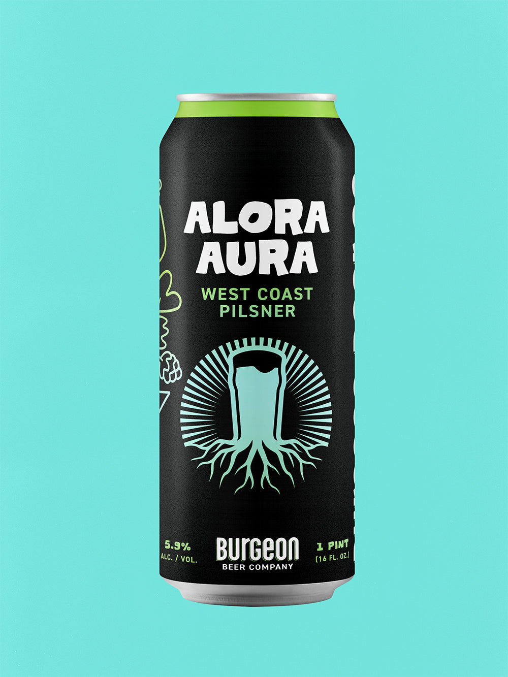 Alora Aura West Coast Pilsner - 4 Pack