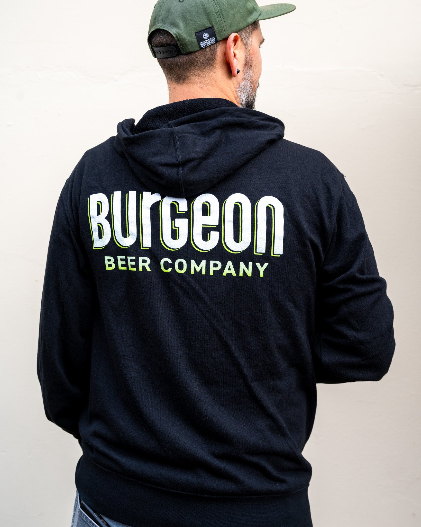 Burgeon Tree Zip Hoodie Hoodie | Black