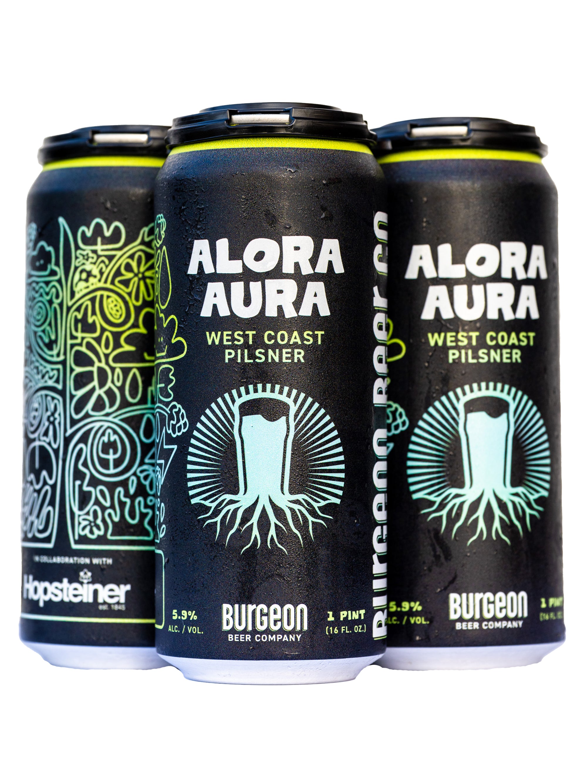 Alora Aura West Coast Pilsner - 4 Pack