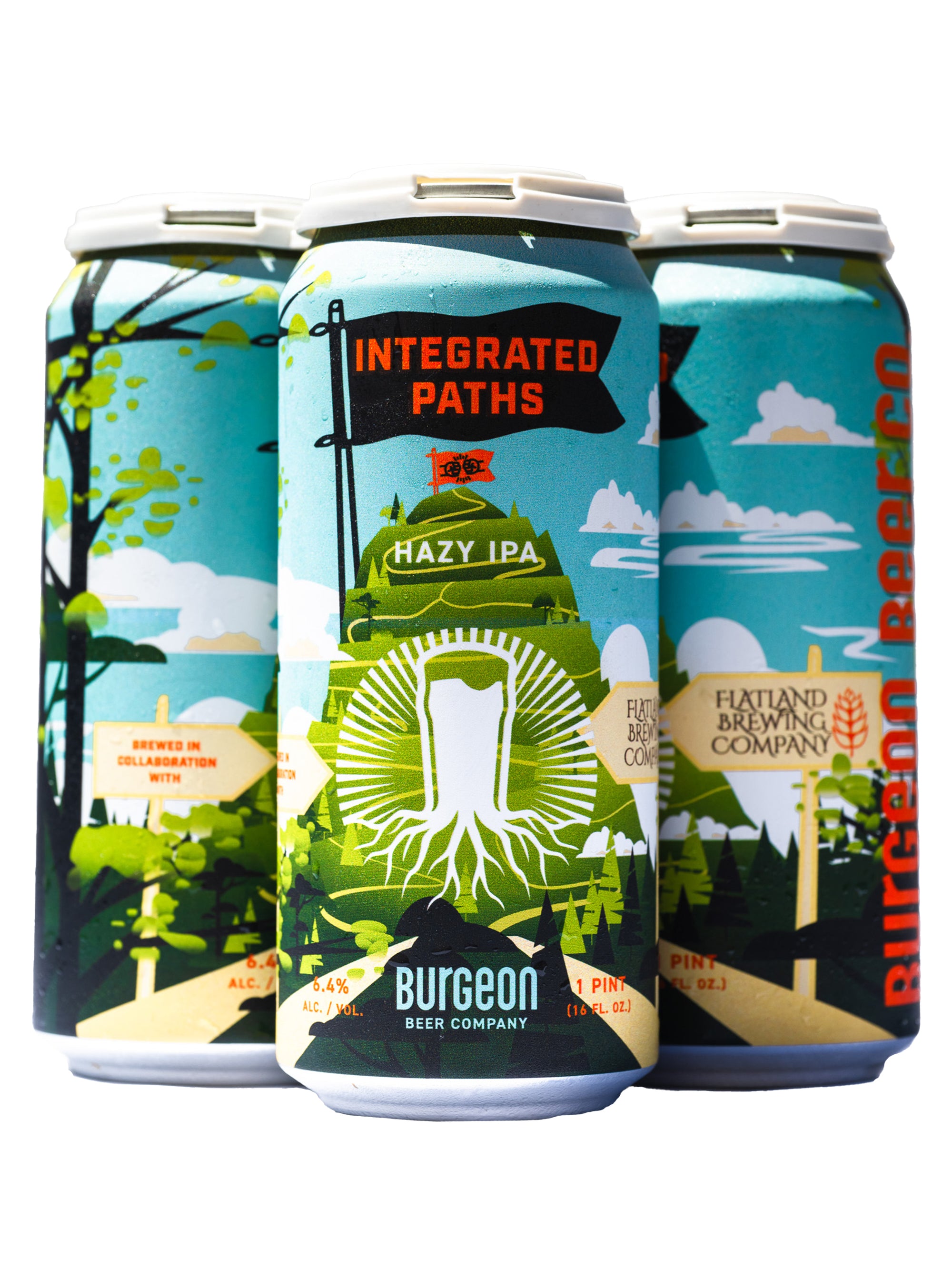 Integrated Paths Hazy IPA collab w/ Flatland - 4 Pack
