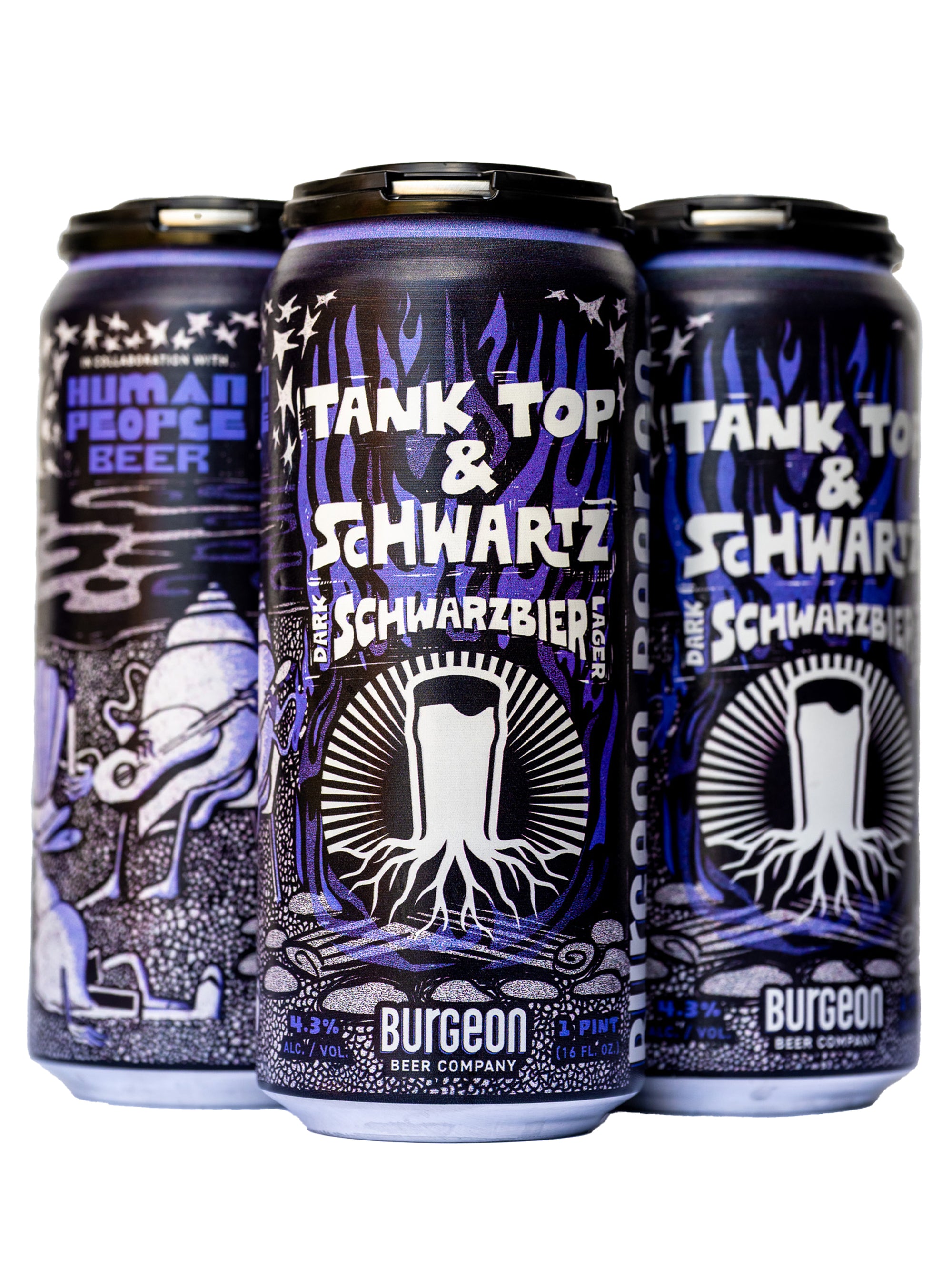 Tank Top & Schwartz Schwarzbier collab w/ Human People - 4 Pack