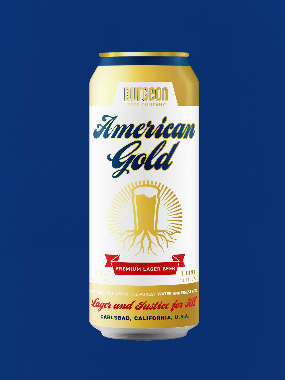 American Gold Premium Lager Beer - 4 Pack