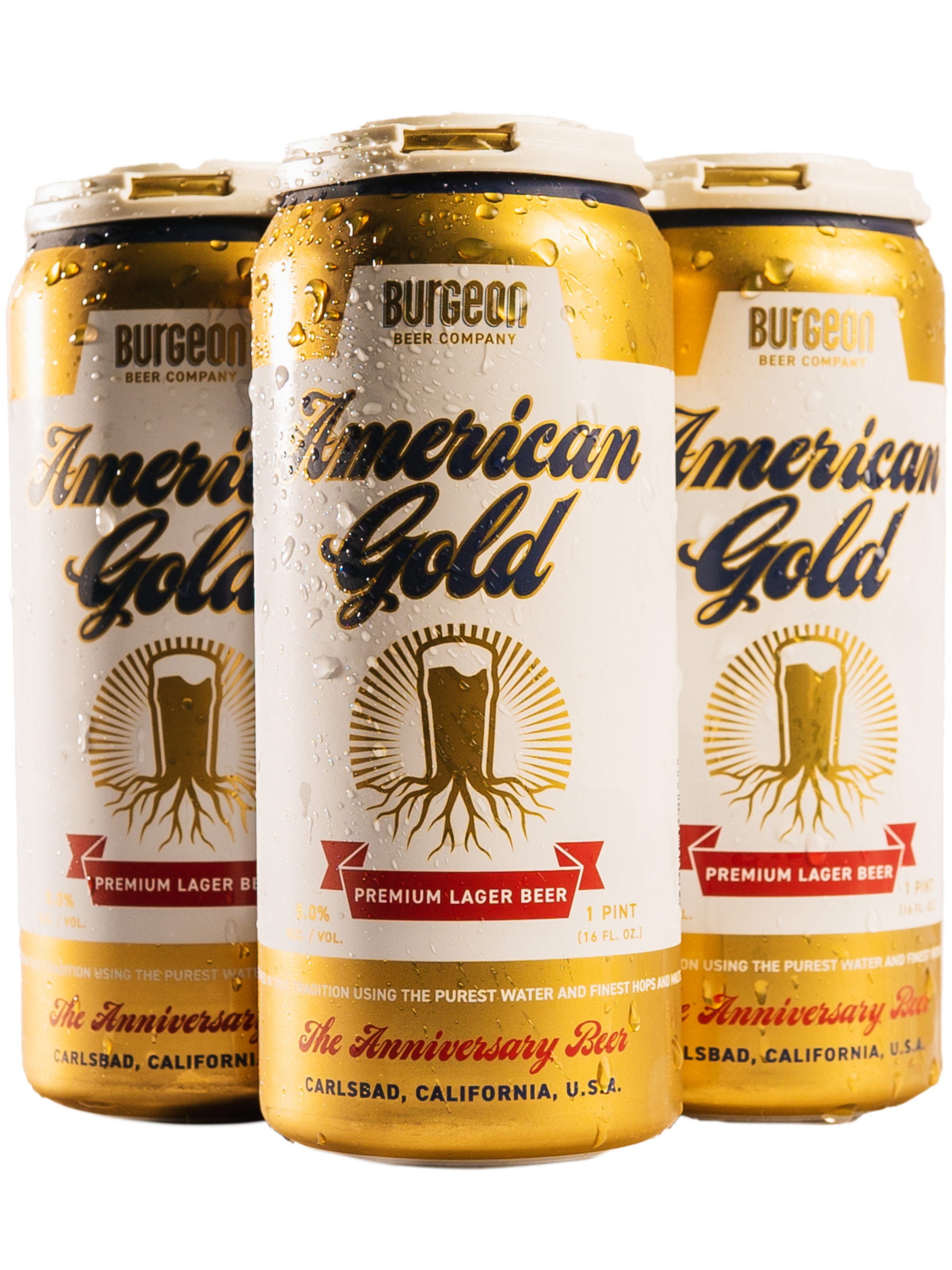American Gold Premium Lager Beer - 4 Pack