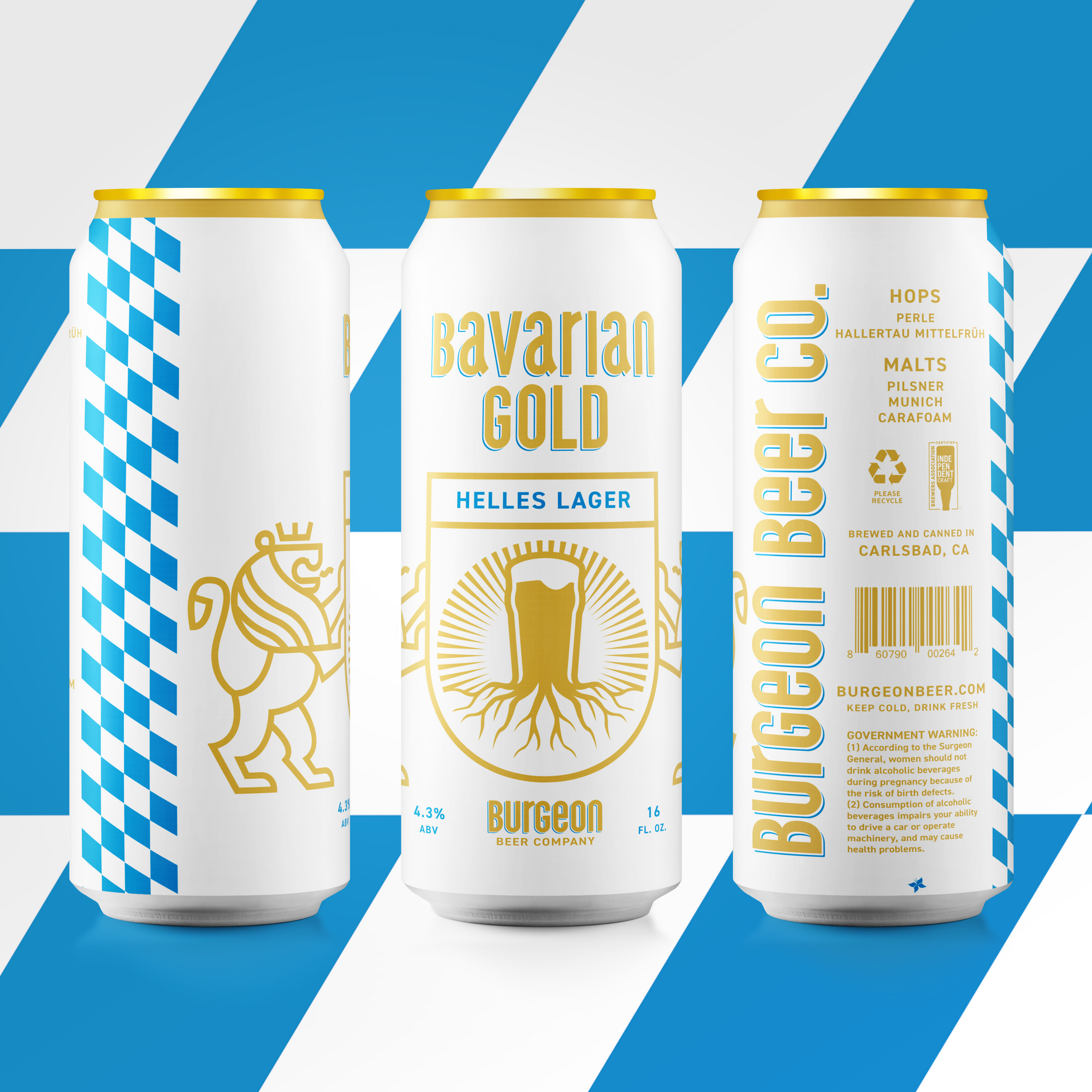 Bavarian Gold Helles Lager - 4 Pack